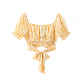 Marisol Puff Sleeve Wrap Top